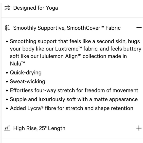 Nwt Lululemon InStill High-Rise Tight 25" in Violet Verbena Size 6 - Picture 11 of 14